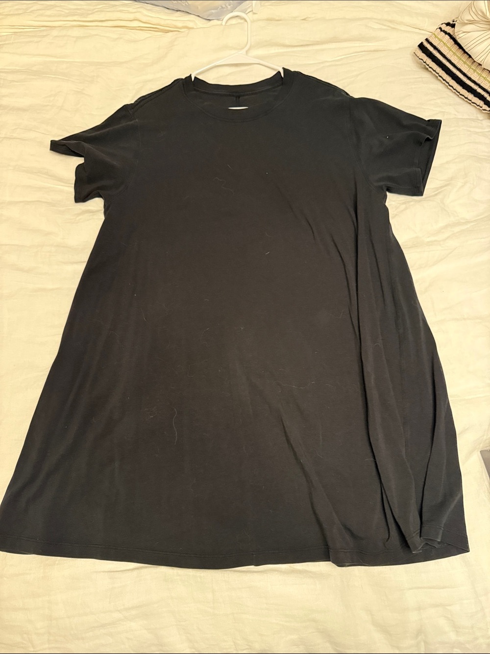 lululemon athletica Black Short Sleeve T-Shirt Dress